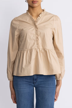 Matti Blouse Poplin - Sand