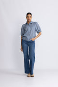 Dottiecc Ss Shirt - Dusty Blue