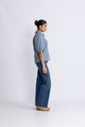 Dottiecc Ss Shirt - Dusty Blue