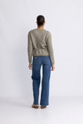 Vera Ls Knit Belt Cardigan Ex - Vetiver