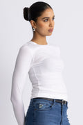 Betrina O Ls Top - Bright White
