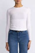 Betrina O Ls Top - Bright White