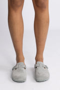 Boston Suede Leather Narrow - Pure Sage