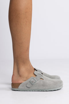 Boston Suede Leather Narrow - Pure Sage
