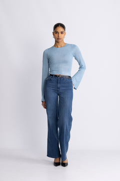 Adina Top Ls - Blue