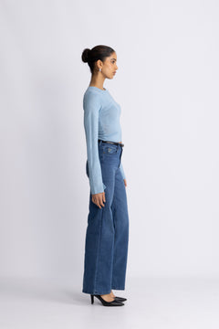 Adina Top Ls - Blue
