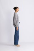 Joseph Knit Cardigan - Light Grey Melange