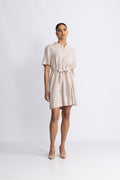 Pennie Ginia 2/4 Shirt Dress - Sand