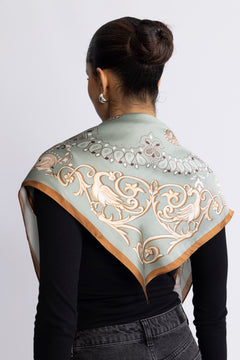 Lola Silk Scarf - Pale Green
