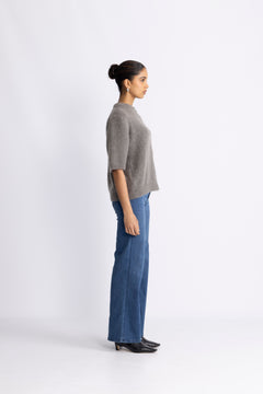 Kae Ss Knit Cardigan - Coffee