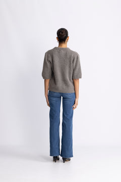 Kae Ss Knit Cardigan - Coffee