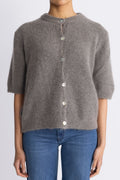 Kae Ss Knit Cardigan - Coffee