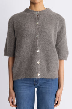 Kae Ss Knit Cardigan - Coffee