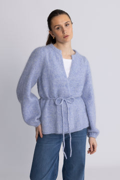 Fredrikke Chunky Cardigan - Light Blue