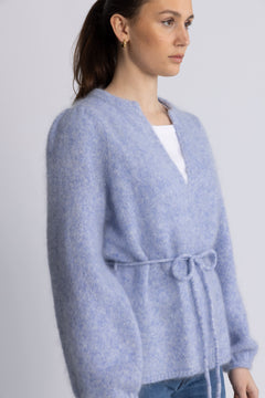 Fredrikke Chunky Cardigan - Light Blue
