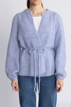 Fredrikke Chunky Cardigan - Light Blue