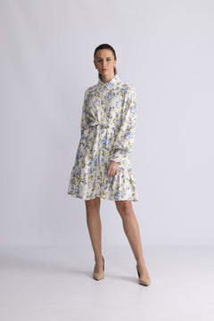 Yastilera Ls Shirt Dress - Star White Sumelli