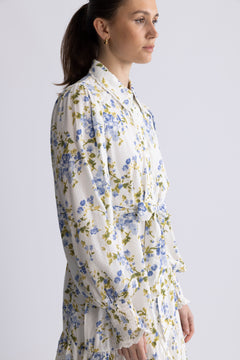 Yastilera Ls Shirt Dress - Star White Sumelli