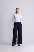 Immi Linen Pants - Navy