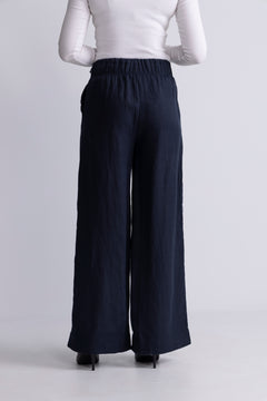 Immi Linen Pants - Navy