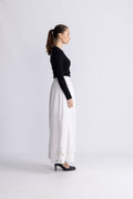 Dahlia Hw Ankle Broderi Skirt B - Bright White