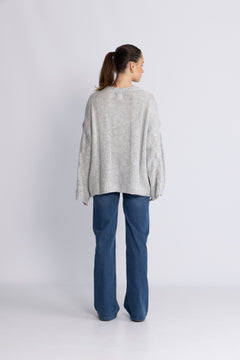 Lyza Knit - Light Grey Melange