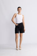 Maya Short Z - Black Linen