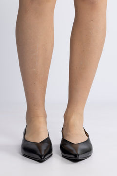 Isla Leather Pump - Black