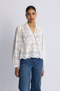 Tazzin Caza Blouse - White