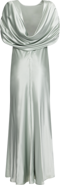 Louise Draped Back Maxi Dress - Sage