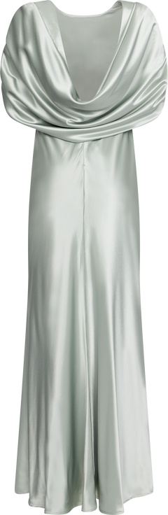 Louise Draped Back Maxi Dress - Sage