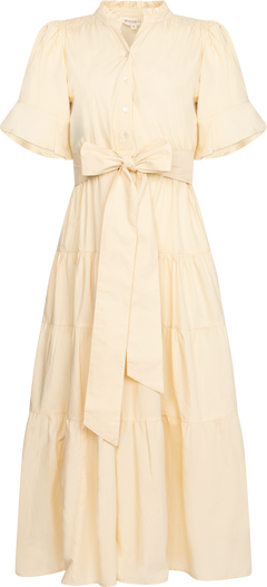 Gaia Dress - Lemon Poplin