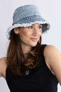 Washed Denima Bucket Hat - Denim