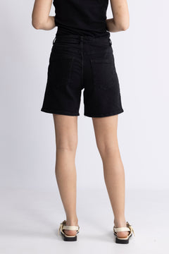 Sveja-Krista Hw Denim Shorts - Black Denim