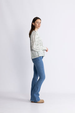 Yasvips Ls Shirt - Iceberg Green Vips Print