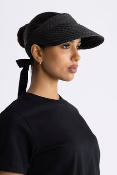 Day Straw Visor - Black