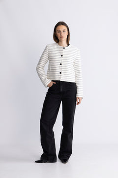 Luciana Jacket Stp - Vanilla Ice Blk
