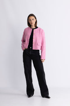 CalaCC Check Boucle Jacket - Candyfloss