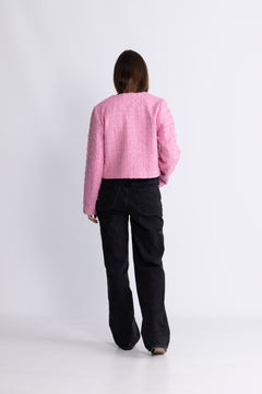 CalaCC Check Boucle Jacket - Candyfloss