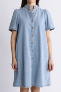 Jolene Elena 2/4 Shirt Dress - Light Blue Wash