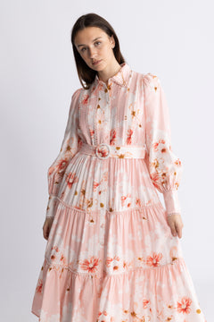 Yasbilla Ls Long Dress - Chintz Rose Billa Aop