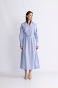 Alanis Dress - Light Blue Stripe