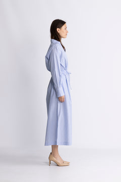 Alanis Dress - Light Blue Stripe