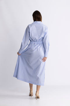 Alanis Dress - Light Blue Stripe