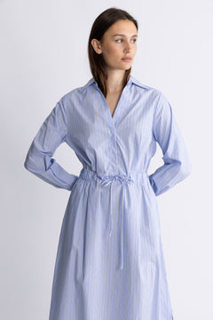 Alanis Dress - Light Blue Stripe
