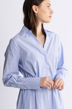 Alanis Dress - Light Blue Stripe