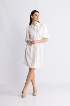 Asana 2/4 Dress - Egret