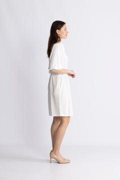 Asana 2/4 Dress - Egret