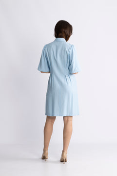Asana 2/4 Dress - Airy Blue
