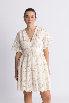 Ocean Dress - White Flower